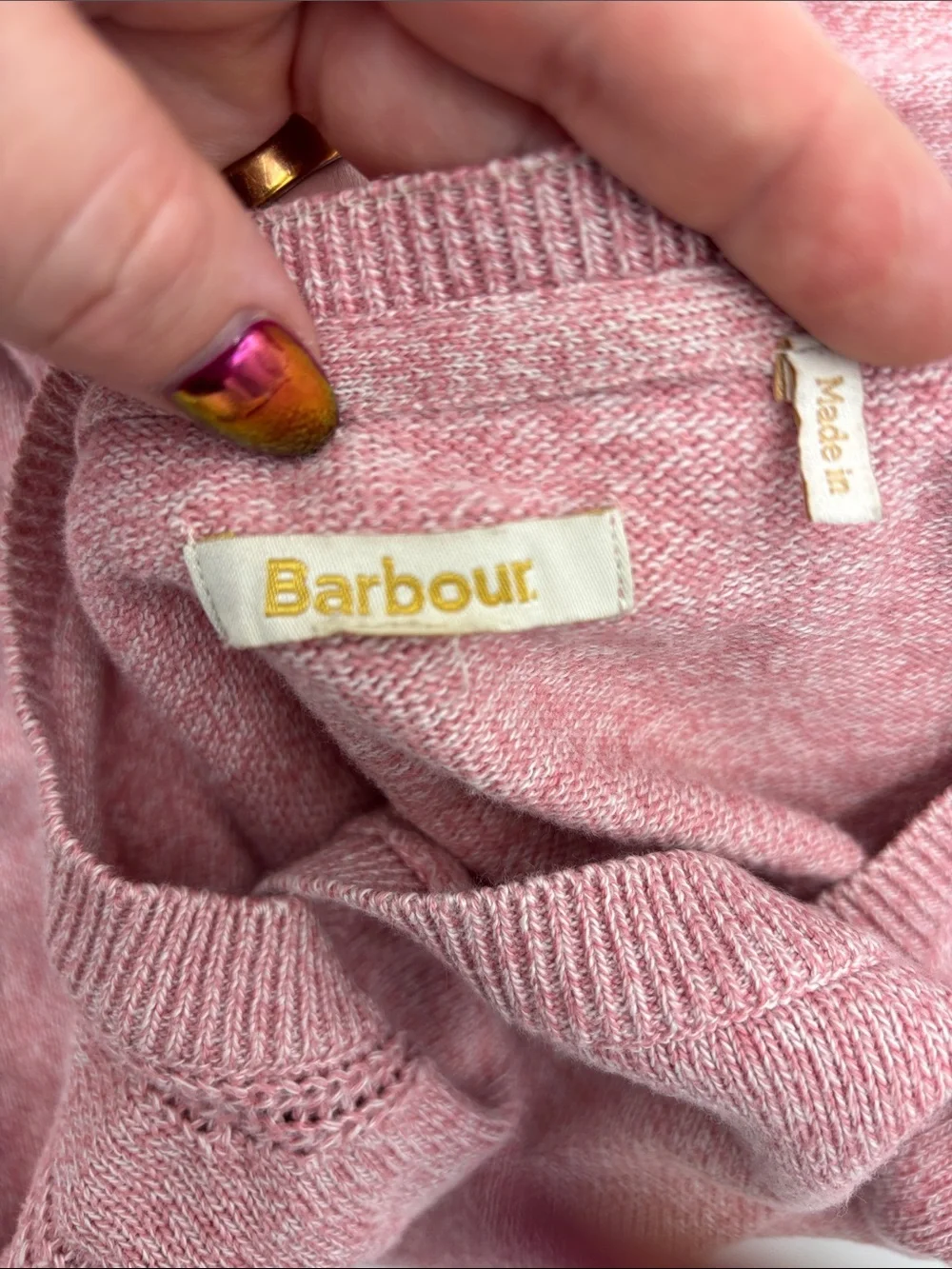 Barbour Bowland Knit Cotton Sweater